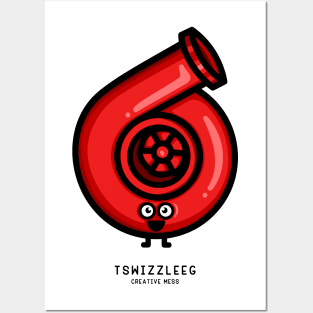 Cutest Turbo - Red Posters and Art